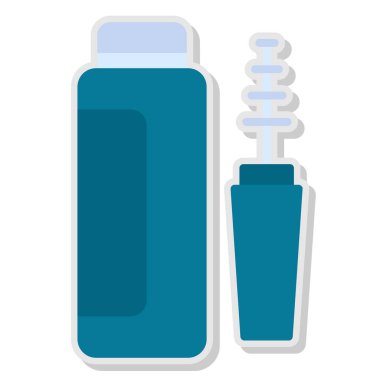 Şişe simgesi. düz renk vektör tasarımı. vektör illüstrasyonu