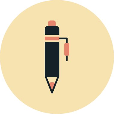 Kalem. Web simgesi basit illüstrasyon