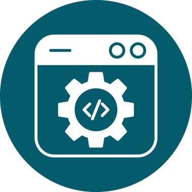 Gölgeli düz yuvarlak simge