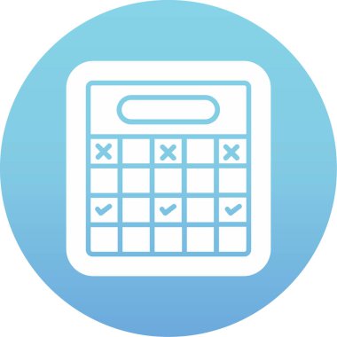 hesap makinesi simgesi vektör illüstrasyonu