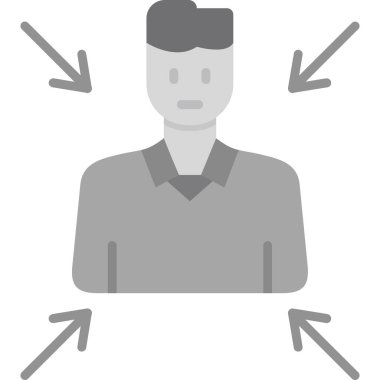 İnsan simgesinin vektör illüstrasyonu