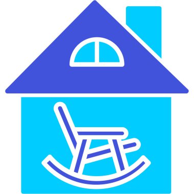 Ev simgesi vektör illüstrasyonu