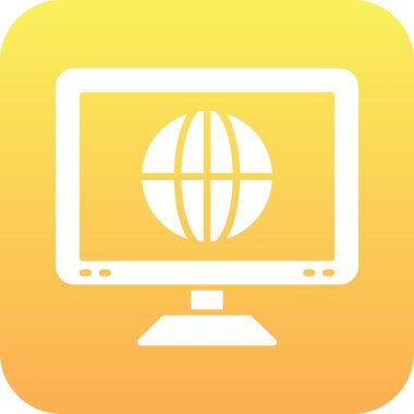 vektör lcd simgesi illüstrasyonu