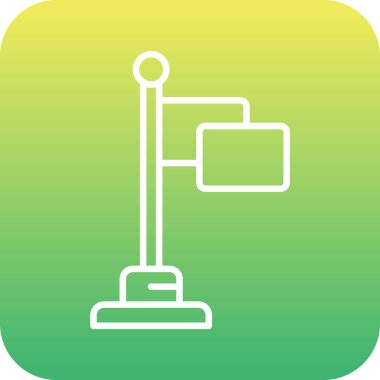 Bir kabartmanın eşsiz vektör simgesi