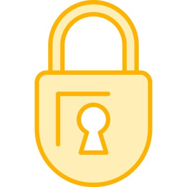 kilit simgesi, vektör illüstrasyonu