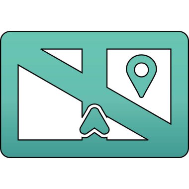 Harita simgesi, anahat stili