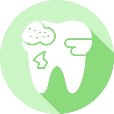 Diş bakımı ikonu. Web için basit diş bakımı vektör simgeleri çizimi