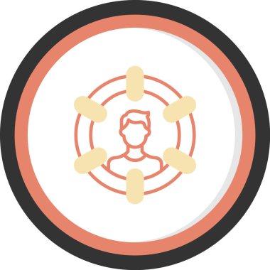 Hedef. Web simgesi basit illüstrasyon