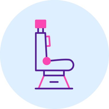 Bir mikroskop simgesinin vektör çizimi