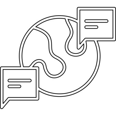 Mesajlı sohbet baloncukları ve metin vektör illüstrasyon tasarımı