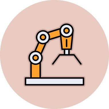 Robot simgesinin vektör illüstrasyonu