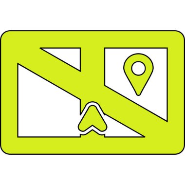 gps harita konumu simgesi - taslak biçimi