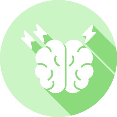 beyin ikonu vektör illüstrasyonu