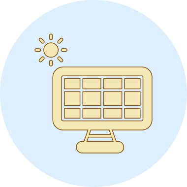 Bilgisayar. Web simgesi basit tasarım