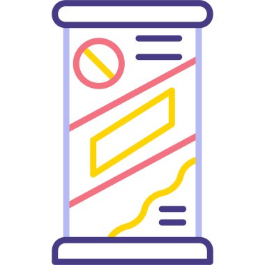 Reklam reklam pazarlama simgesi - taslak biçimi