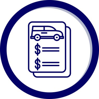 Para için. Web simgesi basit illüstrasyon