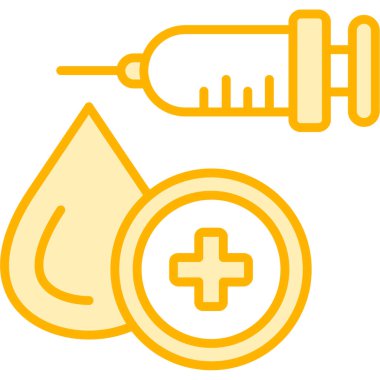 Kan bağışı ikonu vektör illüstrasyonu