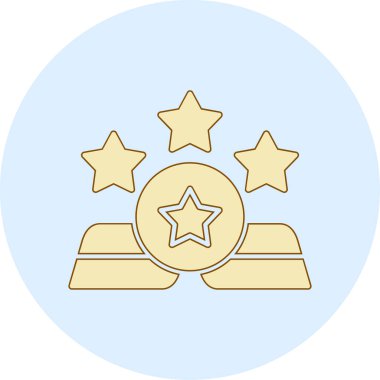 Ödül madalyası. Basit resimleme