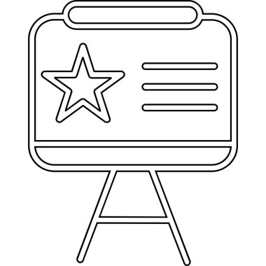 Pano ve kontrol listesi olan yıldız