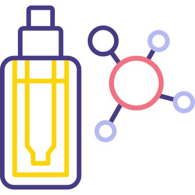 Bir gaz simgesinin vektör illüstrasyonu