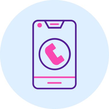 Cep telefonu. Web simgesi basit illüstrasyon