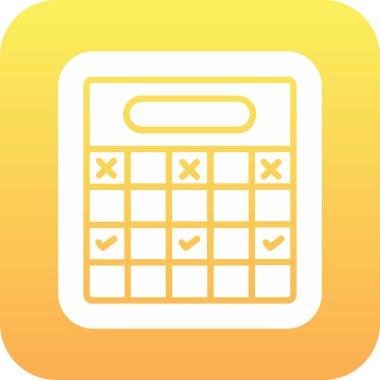 hesap makinesi simgesi vektör illüstrasyonu