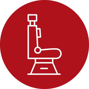 Vektör sandalyesi simgesi, vektör illüstrasyonu