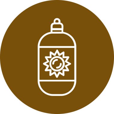 Güneş modern simgesinin vektör illüstrasyonu