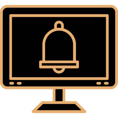 vektör lcd simgesi illüstrasyonu