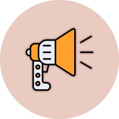 megafon ikon vektör illüstrasyon tasarımı