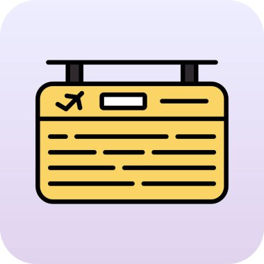 Bavul. Web simgesi basit illüstrasyon