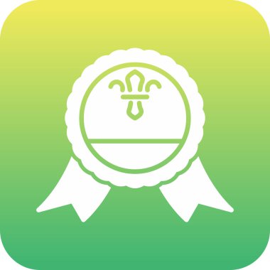 Benzersiz defne çelengi çizgi vektör simgesi