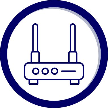Ağ Yönlendirici. Basit illüstrasyon
