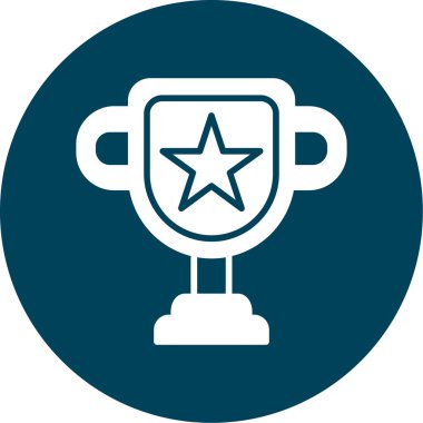 kupa simgesi, vektör çizimi