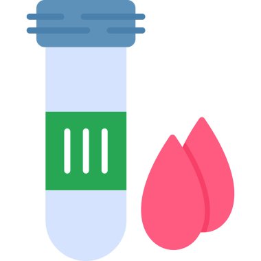 Test tüpü. Web simgesi basit illüstrasyon