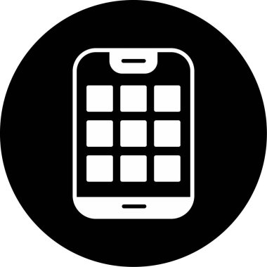 Soyut arkaplanda telefon simgesi izole edildi