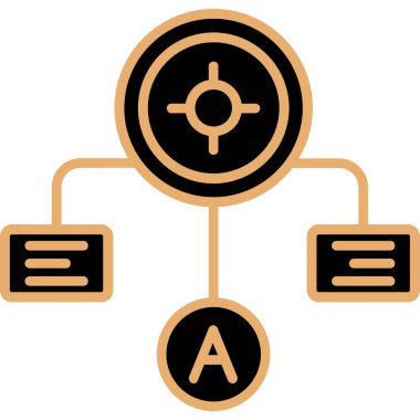 Veri analiz simgesi, vektör illüstrasyonu