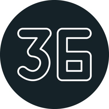 3. çizgi ikonu, vektör. 3D işareti, ana hat sembolü, doğrusal illüstrasyon