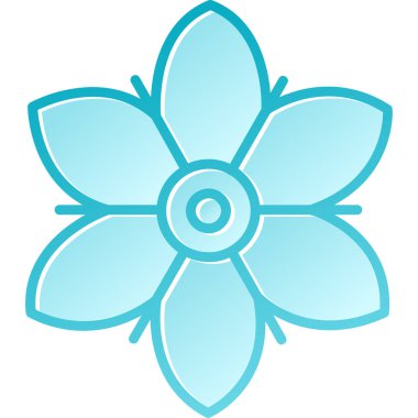 çiçek simgesi vektör illüstrasyonu