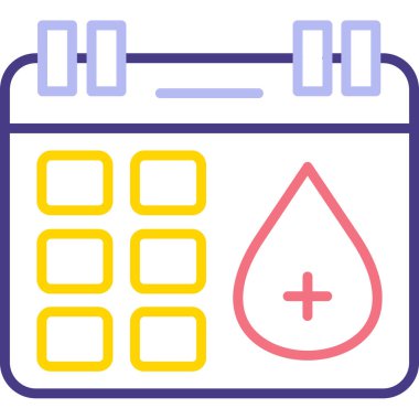 Takvim. Web simgesi basit illüstrasyon