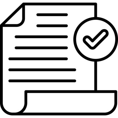 Kontrol listesi simgesi vektör illüstrasyonu