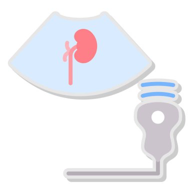 Kırmızı balon simgesinin vektör çizimi