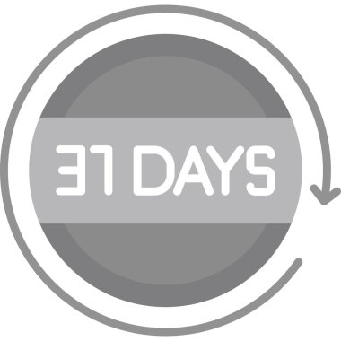 Haftanın günleri ikonu. vektör illüstrasyon simgesi