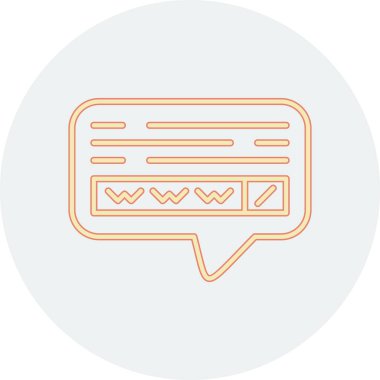 Sohbet simgesi vektör illüstrasyonu