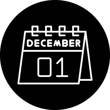 Takvim simgesinin vektör illüstrasyonu