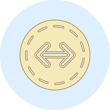 Bozuk Para Simgesi Moda Biçiminde İzole Arkaplan