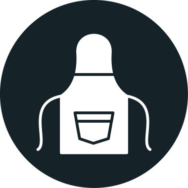 Yemek önlüğü. Basit resimleme