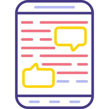 Akıllı telefon. Web simgesi basit illüstrasyon