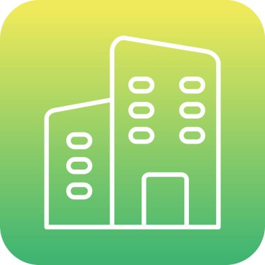 Benzersiz otel vektör simgesi