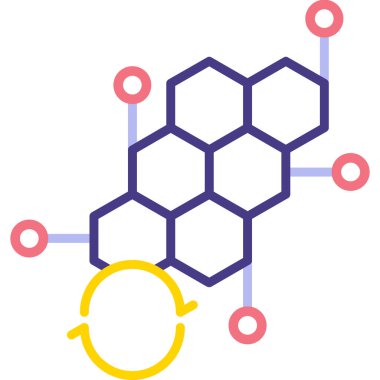 biyolojik tehlike vektör simgesi modern basit vektör illüstrasyonu